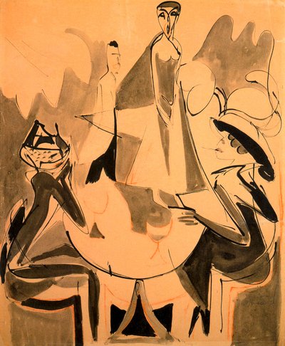 Café Chantant II de Ernst Ludwig Kirchner